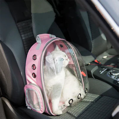 Mochila de Transporte Transparente para Gatos